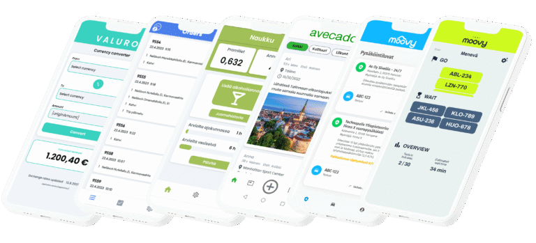 mobiilisovelluksiamme ei taustaa